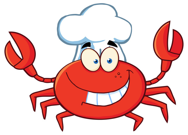 Krabben-Zeichentrickfigur - Vektor, Bild