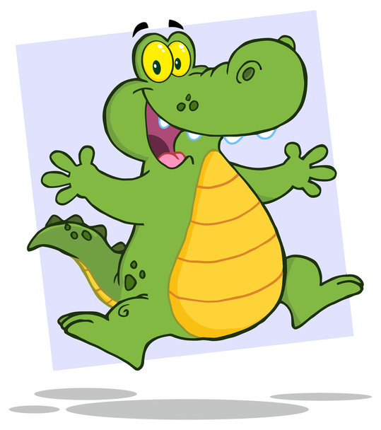 cartoon Crocodile character - Вектор,изображение