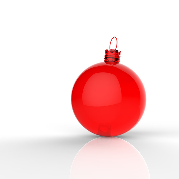 クリスマス ボールの白い背景を装飾します。  - 写真・画像