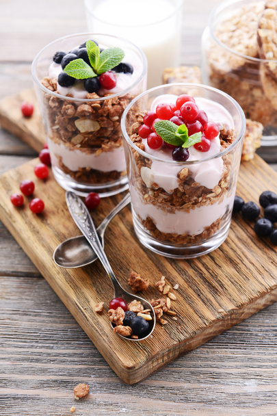 Healthy layered dessert - Foto, Imagem