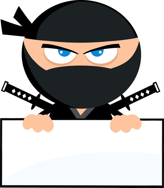 Guerrero Ninja enojado
 - Vector, imagen