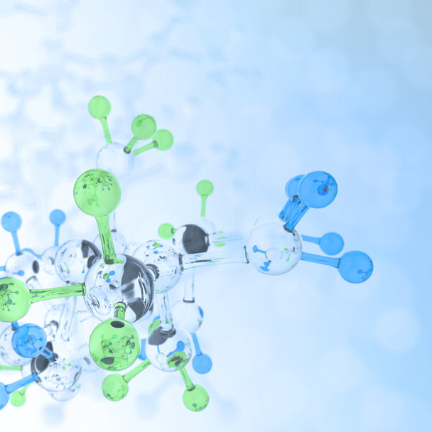 Abstrakti molekyylit lääketieteellinen tausta  - Valokuva, kuva