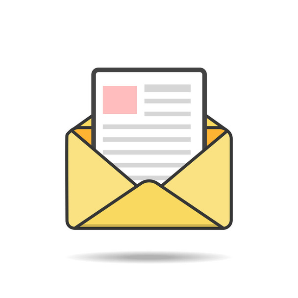 Vector email icon. illustrator vector. - Vector, Image