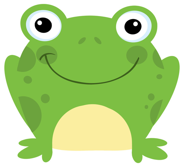 Mignon personnage de bande dessinée grenouille
 - Vecteur, image