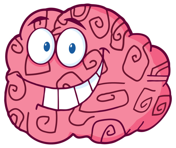 Щасливі мозку характер
 - Вектор, зображення