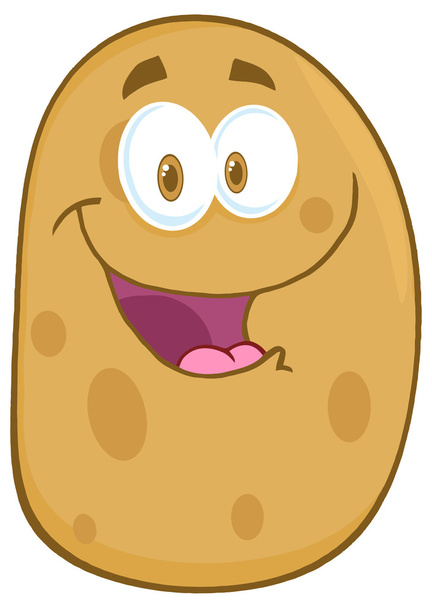Personagem de desenhos animados de batata
 - Vetor, Imagem