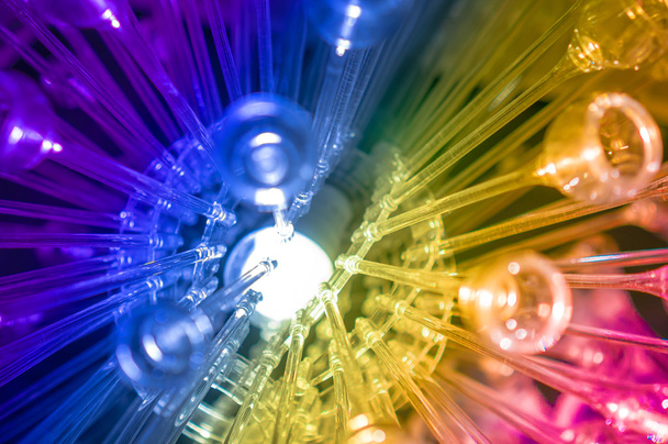 renkli bilim ve teknoloji arka plan gökkuşağı ışık led - Fotoğraf, Görsel