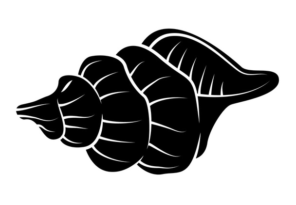 Deniz kabuğu sembolü dövme - Vektör, Görsel