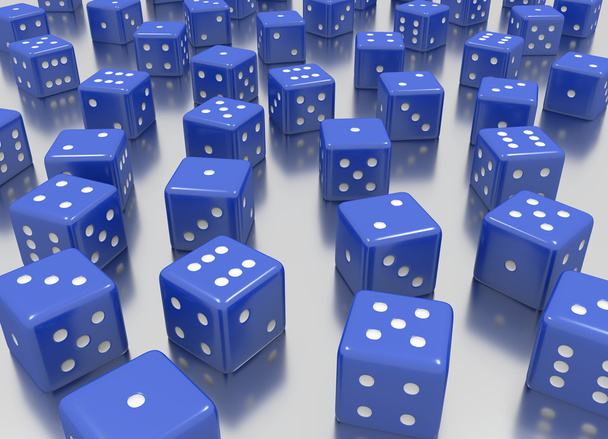 Blue dice - Photo, Image