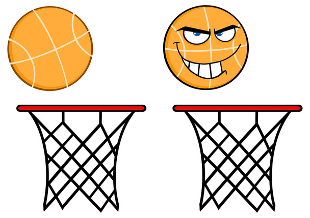 basketball ball set - Vector, Image
