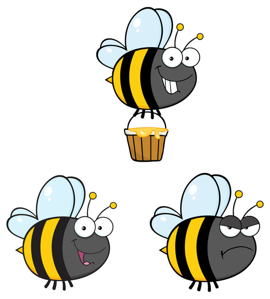 Sarjakuva mehiläinen merkki
 - Vektori, kuva