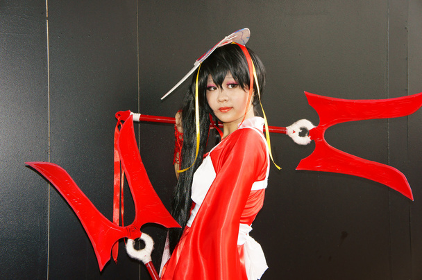 Comic character, Asian cosplayer - Foto, afbeelding