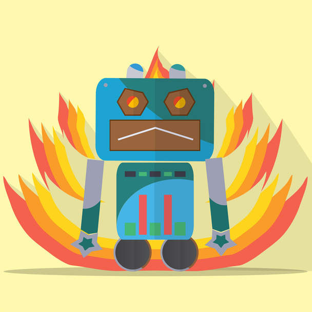 ロボットのキャラクター - ベクター画像