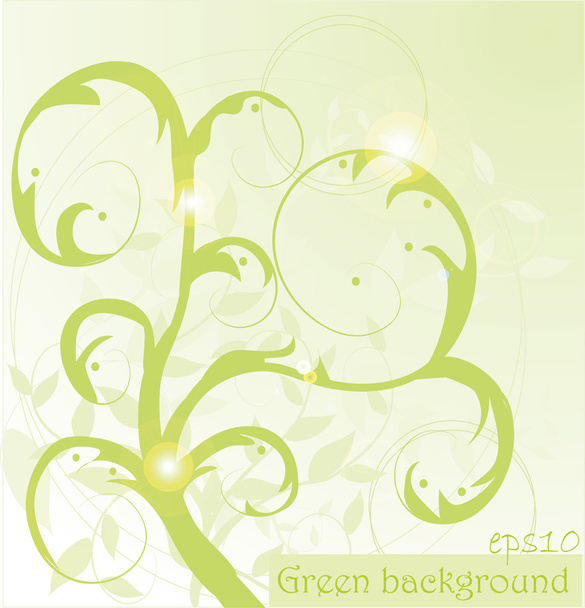 Fondo abstracto verde - Vector, imagen