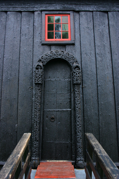 dveře Roubený kostel - Fotografie, Obrázek