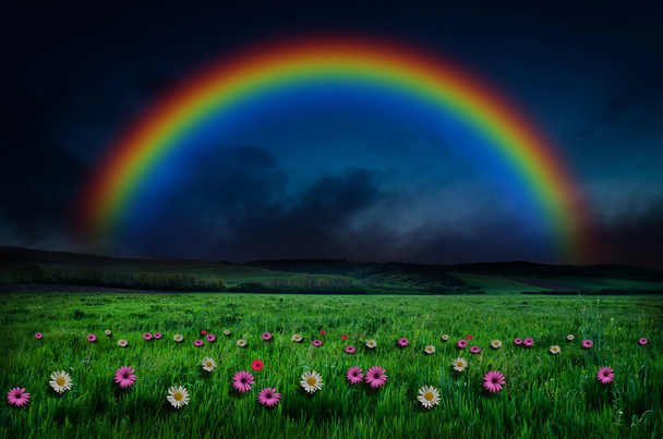 schöner Regenbogenhintergrund - Foto, Bild
