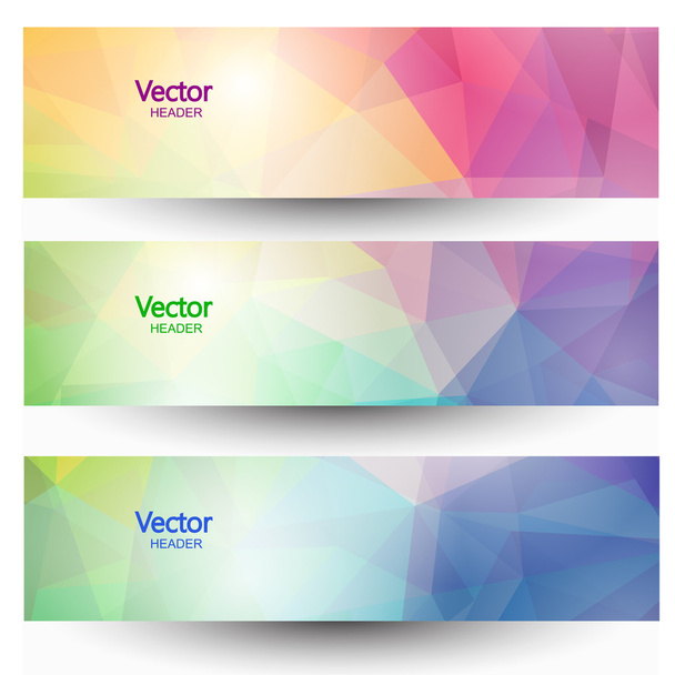 Abstract geometric banners set - Photo, Image