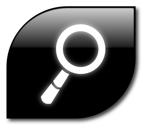 Черный вектор знака поиска
 - Вектор,изображение