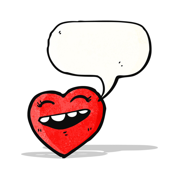 coeur de dessin animé avec bulle de parole
 - Vecteur, image