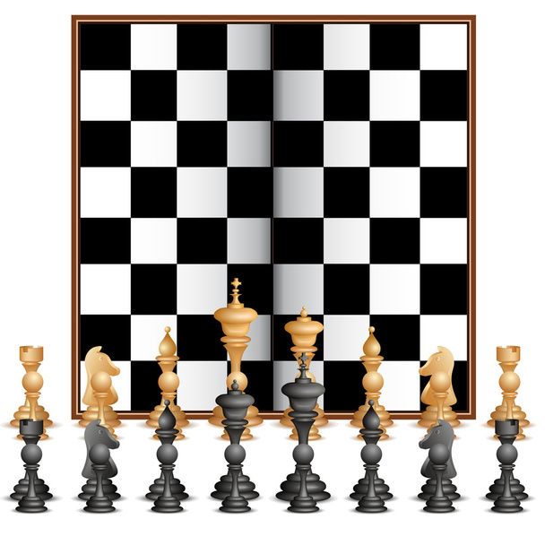 Шахова фігура з дошкою
 - Вектор, зображення