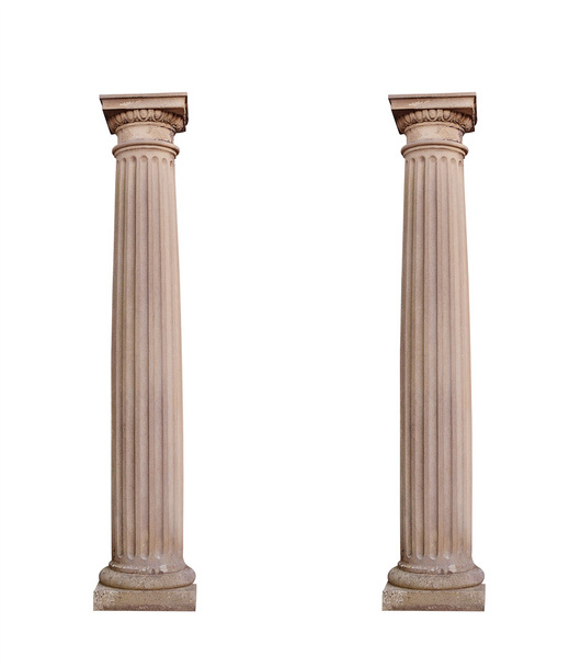 colunas arquitetônicas sobre um fundo branco
 - Foto, Imagem