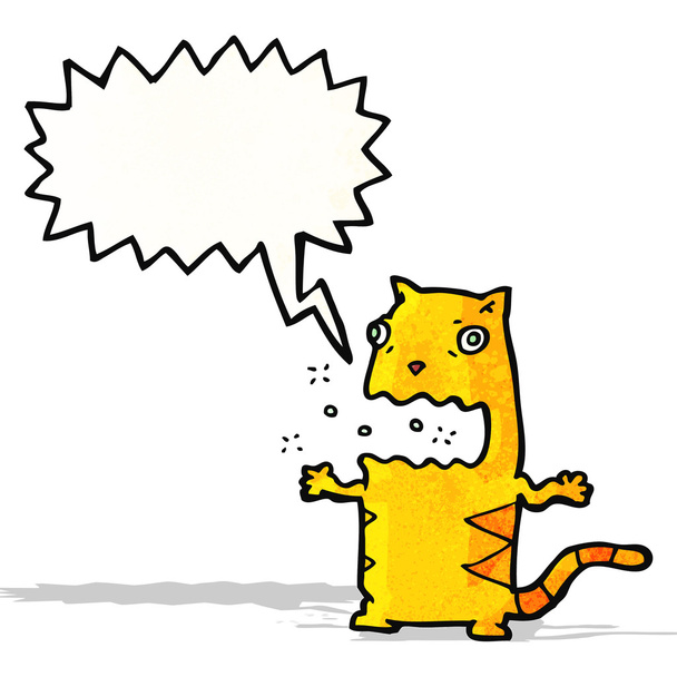 Burping kissa sarjakuva
 - Vektori, kuva
