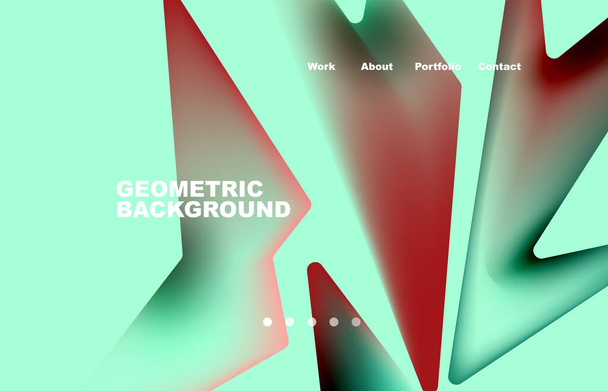 Broken pieces abstract background. Trendy background for your landing page design, concept of web page design for website and mobile website - Vektor, kép
