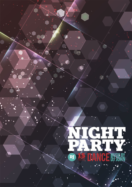 Night party Vector - Vektor, Bild