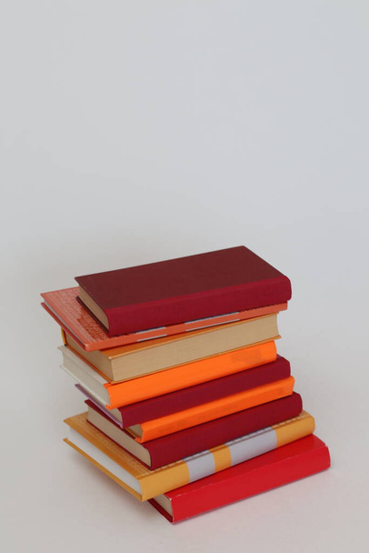 stack of books on white background - Фото, зображення