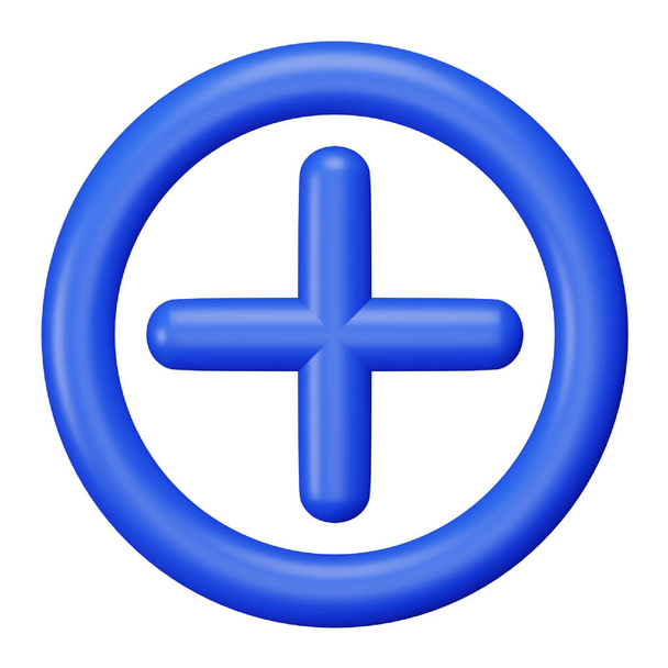 Añadir 3d representación isométrica negrita icono de línea. - Vector, Imagen