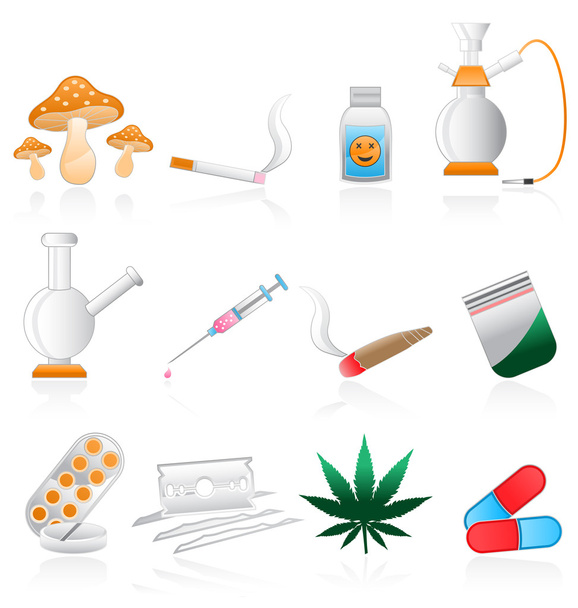 рекреационные наркотики
 - Вектор,изображение