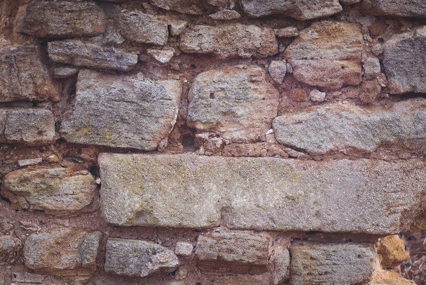 Textura de la antigua pared de piedra - Foto, imagen