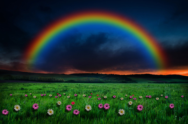 schöner Regenbogenhintergrund - Foto, Bild