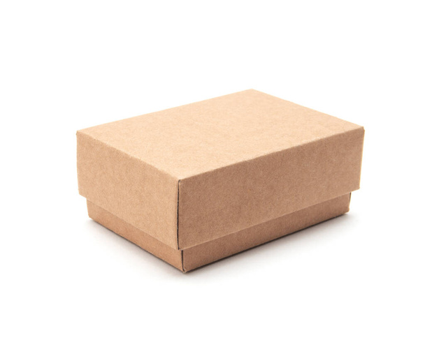 Cardboard box isolated on white - Photo, Image