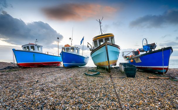 Fishing Boats at Beer in Devon - Photo, Image
