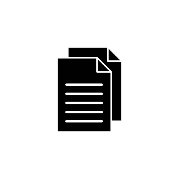 Document icon vector for web and mobile app. Paper sign and symbol. File Icon - ベクター画像