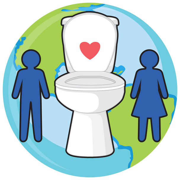 World Toilet Day Concept Vector illustration - ベクター画像