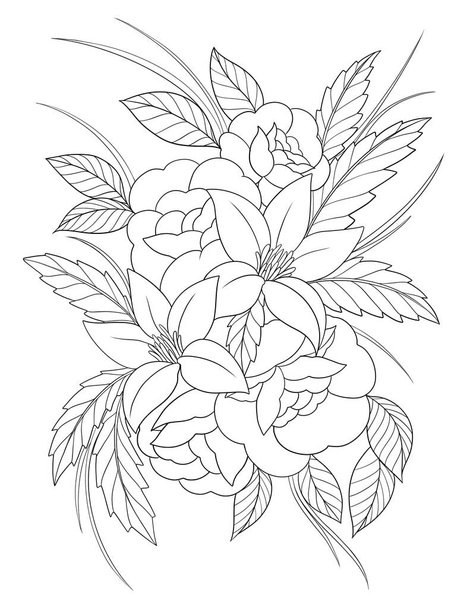 illustration of a beautiful floral wreath - Foto, afbeelding