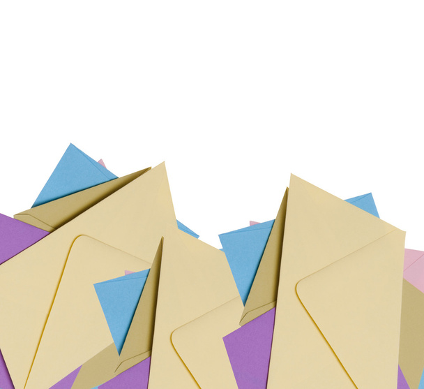 Pilha de Envelopes brilhantes
 - Foto, Imagem