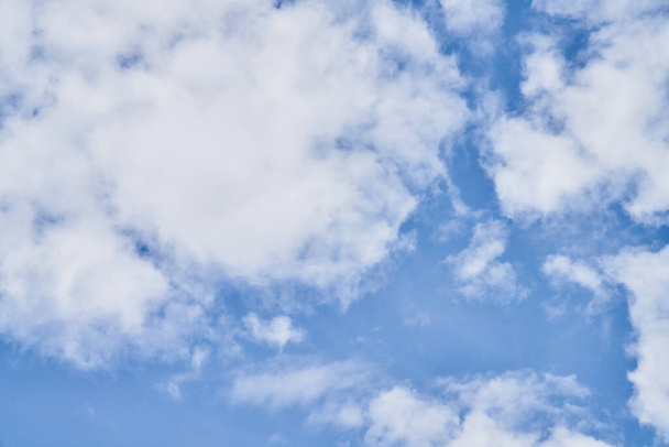 Beatiful blue sky with clouds on a sunny day - Φωτογραφία, εικόνα