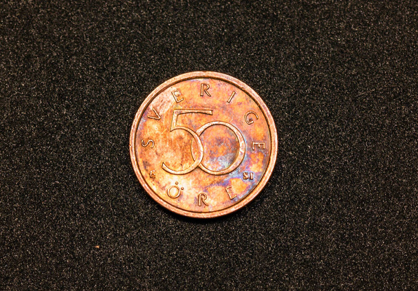 Svédország érméjének visszafordítása az 1992. évi kiadás 50. - Fotó, kép