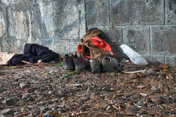 Köprünün altında canlı nerede yer evsiz - Fotoğraf, Görsel