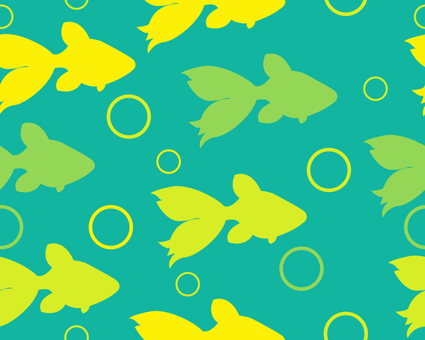 Fondo abstracto con peces. Patrón sin costura vectorial
 - Vector, imagen