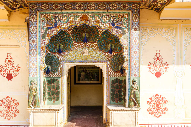 Peacock Gate, City Palace; Jaipur, Rajasthan, India, Asia - Foto, Imagen