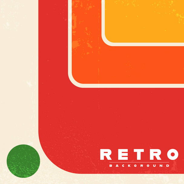 Retro grunge texture background with vintage striped design. Vector illustration - Vetor, Imagem