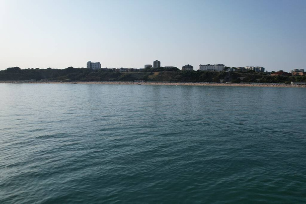 Antenni näkymä Bournemouth Beach - Valokuva, kuva