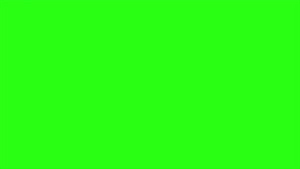 Bucle de humo de animación en el fondo de pantalla verde - Metraje, vídeo