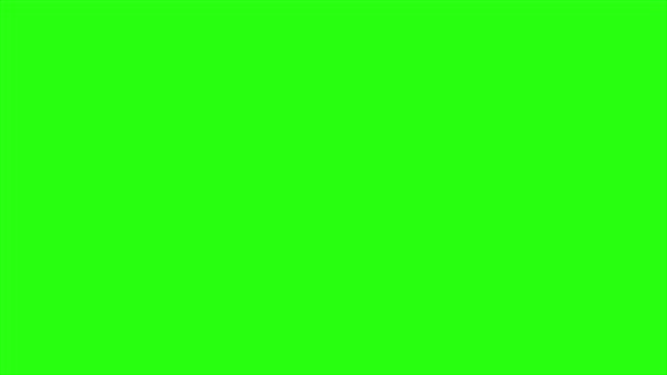 Animacja pętli na zielonym tle ekranu - Materiał filmowy, wideo