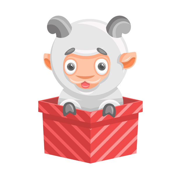 Sheep holiday new year - Вектор,изображение