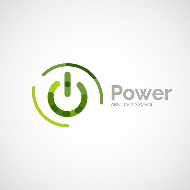 Design do logotipo do botão de energia
 - Vetor, Imagem